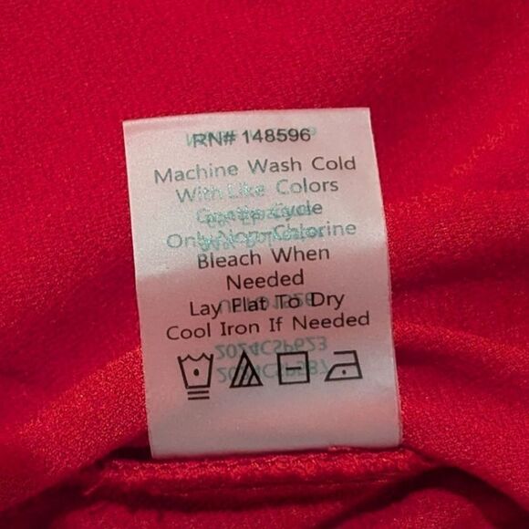 Universal Standard Women's M Crepe Jersey Gathered V-Neck Blouse Vermilion Red - Picture 11 of 12